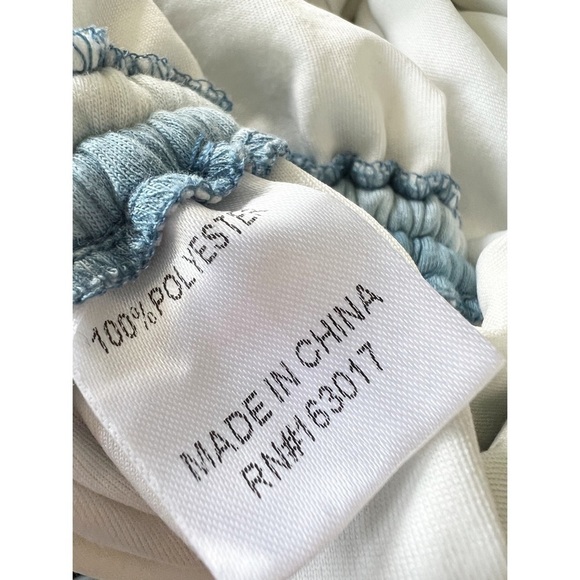 Princess Polly Milan Tie Dye Angelcore Soft Girl Mini Dress in Blue Size 8 - Picture 9 of 11